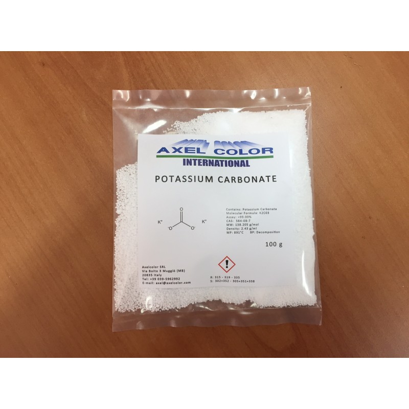 Potassim Carbonate 99% granular 100 gr